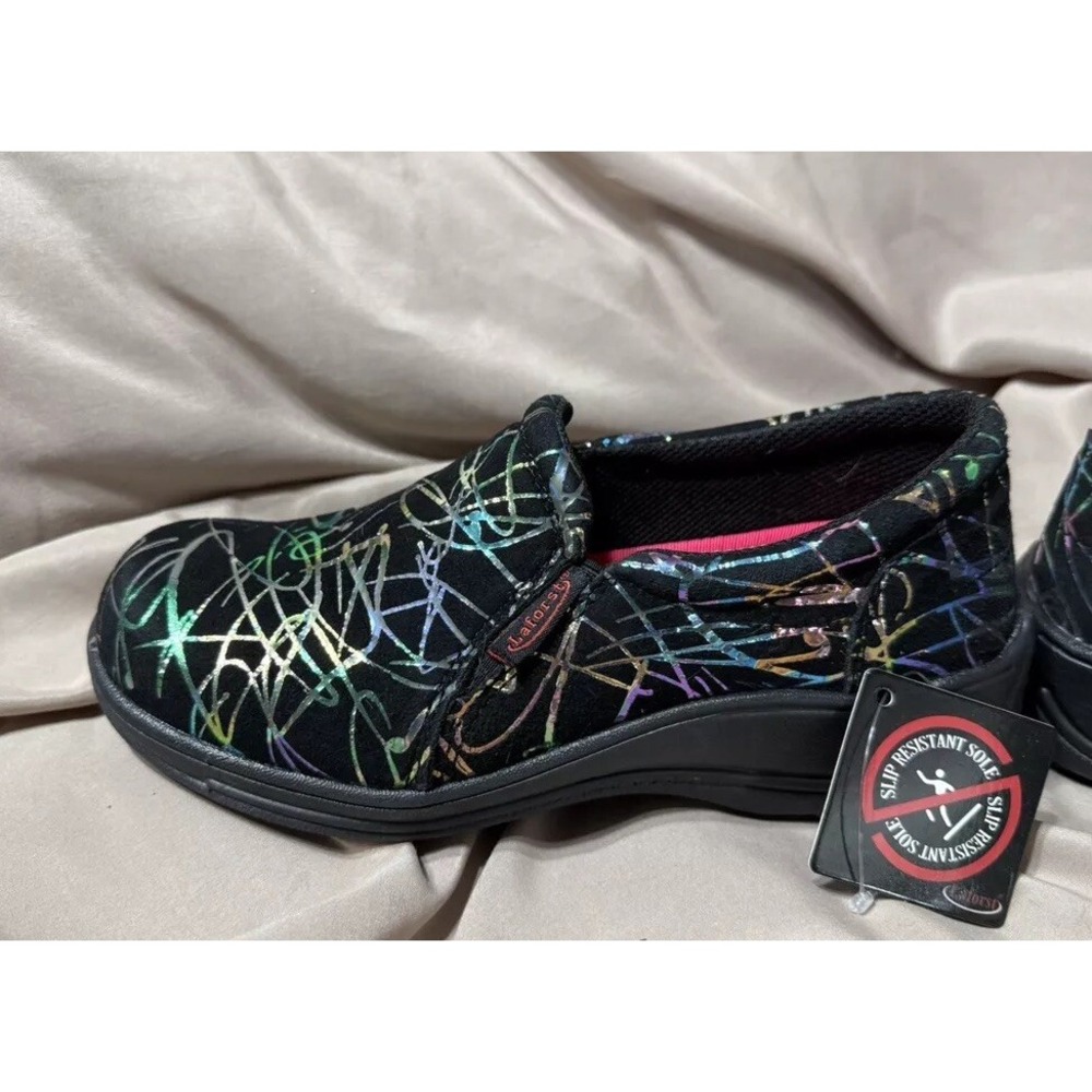 laforst‎ shoes Slip On Slip Resistant Soles 6.5 Comfortable Black Work Casual